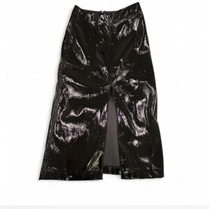 GAP Shimmering MIDI Black Pencil Skirt